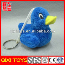 Kleine blaue Ente weiches Plüschente keychain niedliches Plüschspielzeug keychain